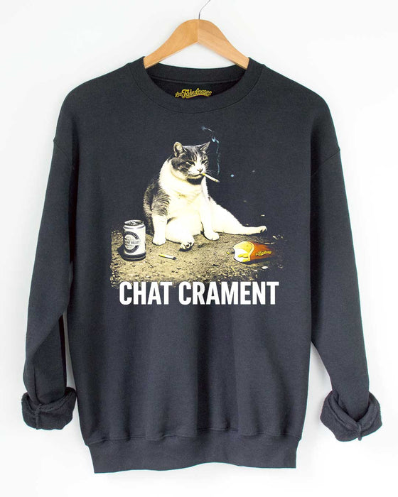 CHAT CRAMENT - Coton Ouaté Unisexe