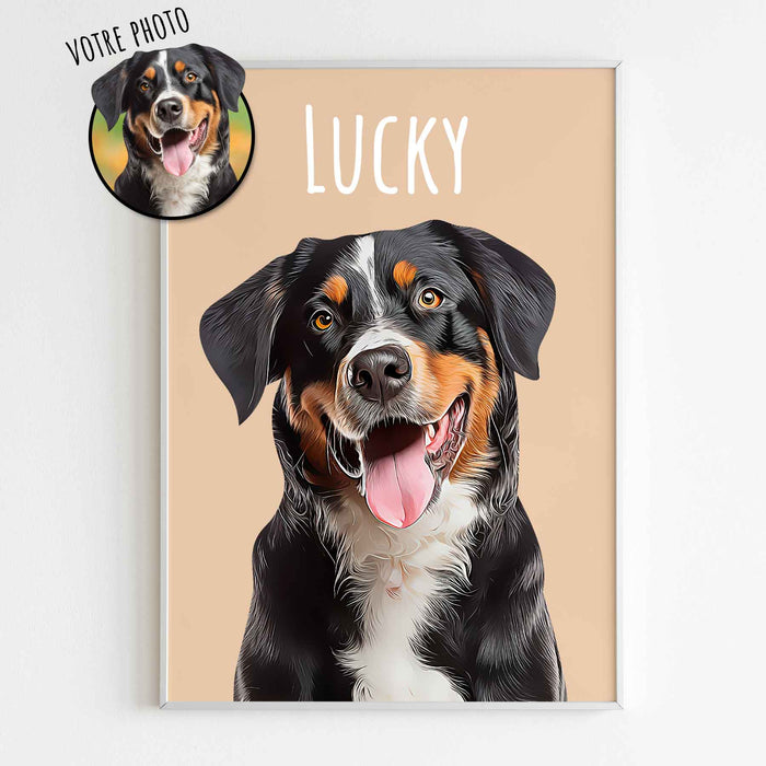Affiche Chien personnalisé - Affiche / Poster