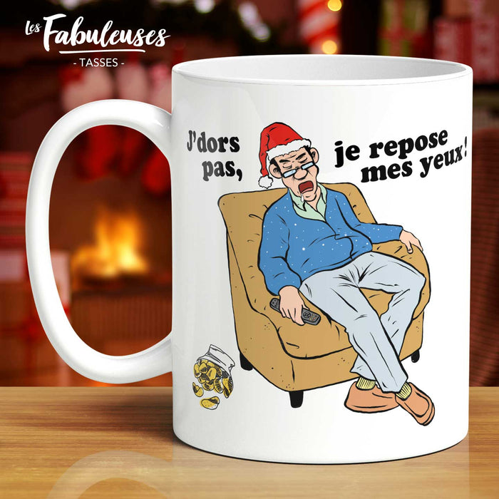 TASSE - J'dors pas je repose mes yeux !