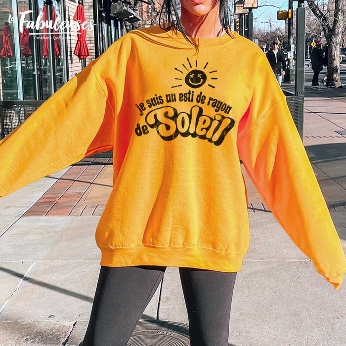 Je suis un esti de rayon de SOLEIL - Coton Ouaté Unisexe