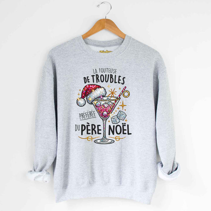 La fouteuse de troubles préférée du Père Noël - Coton Ouaté Unisexe