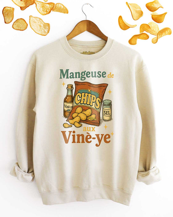 Mangeuse de Chips aux Vinè-ye - Coton Ouaté Unisexe