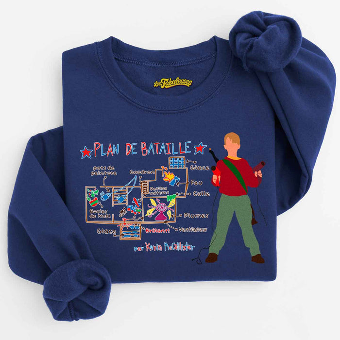 Maman j'ai raté l'avion, Plan de battaille Noël - Coton Ouaté Unisexe
