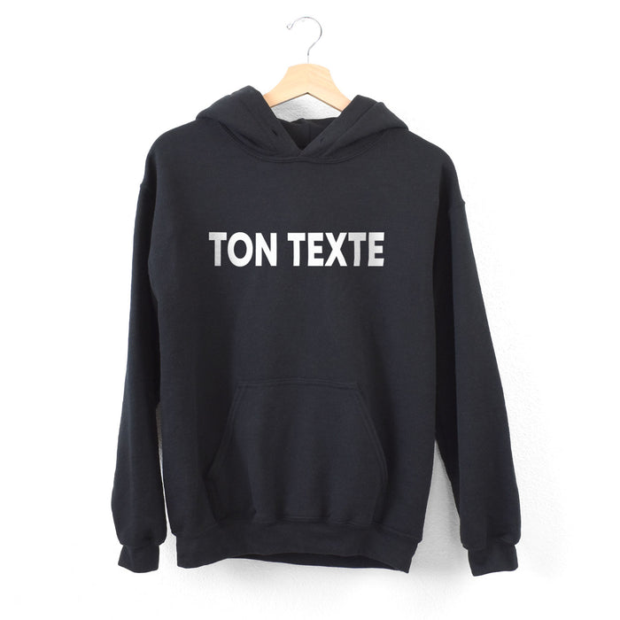 TON TEXTE - Coton Ouaté Unisexe à capuche
