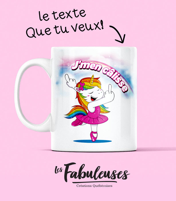 TASSE - Licorne J'men Câli@#%*