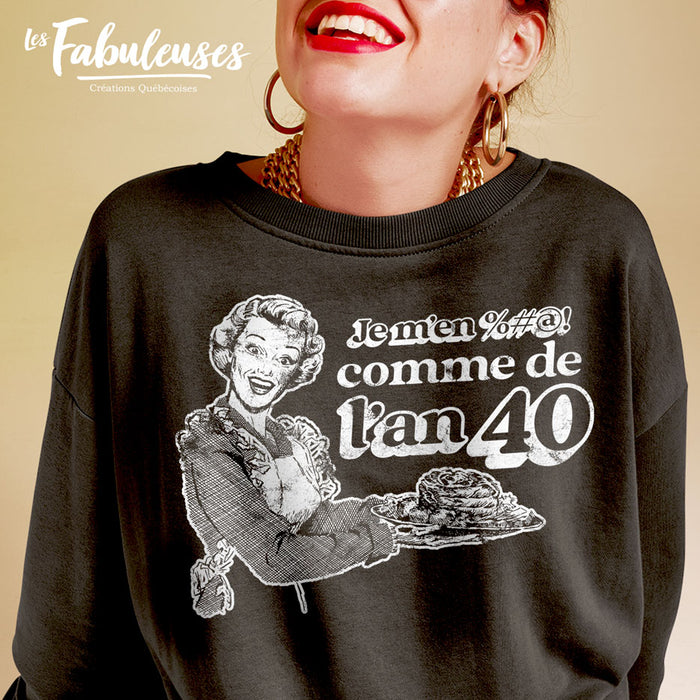 Je m’en %#@! comme de l'an 40 - Coton Ouaté Unisexe