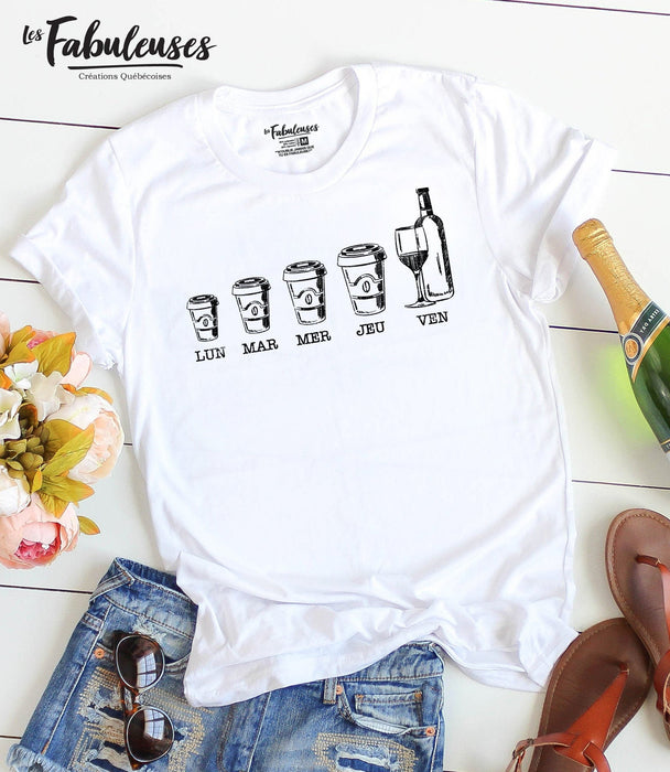 Lundi Mardi Mercredi Jeudi Vendredi - T-Shirt