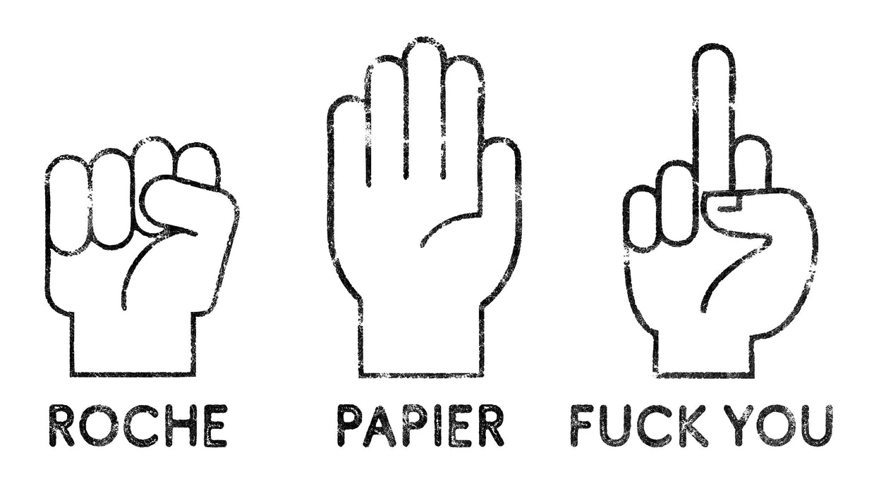 Roche Papier F@#K You - T-Shirt Col en ROND HOMME