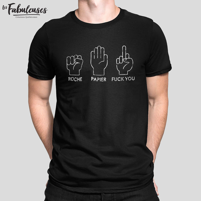 Roche Papier F@#K You - T-Shirt Col en ROND HOMME