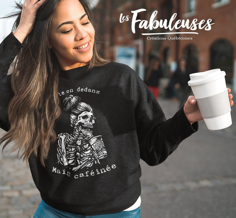 Morte en dedans mais caféinée - Coton Ouaté Unisexe