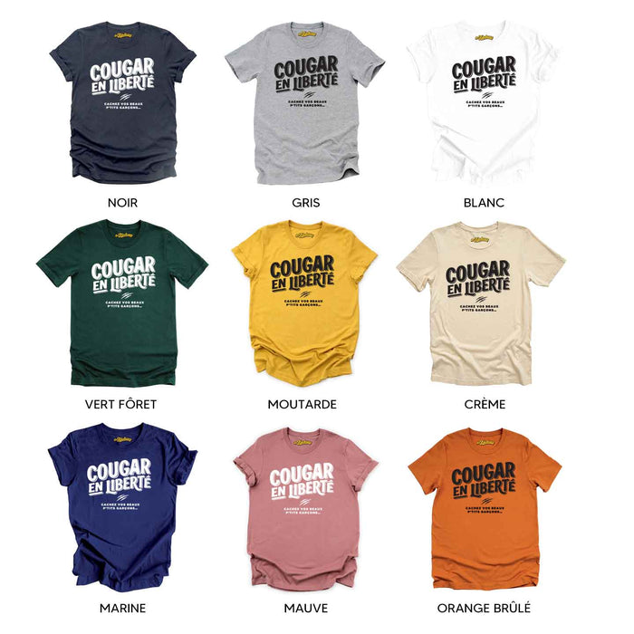 Cougar en liberté - T-Shirt