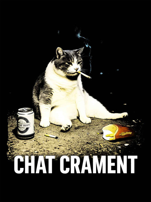 CHAT CRAMENT - Coton Ouaté Unisexe