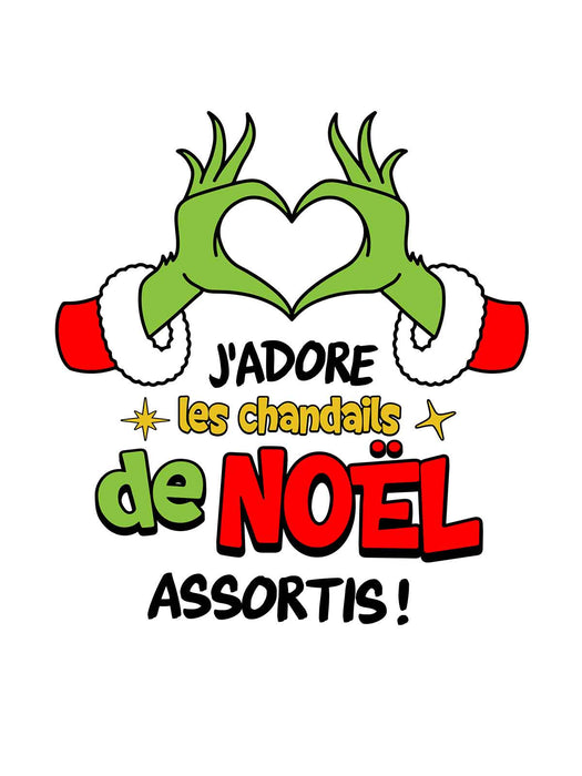 J'adore les chandails de Noël assortis ! - Coton Ouaté Unisexe