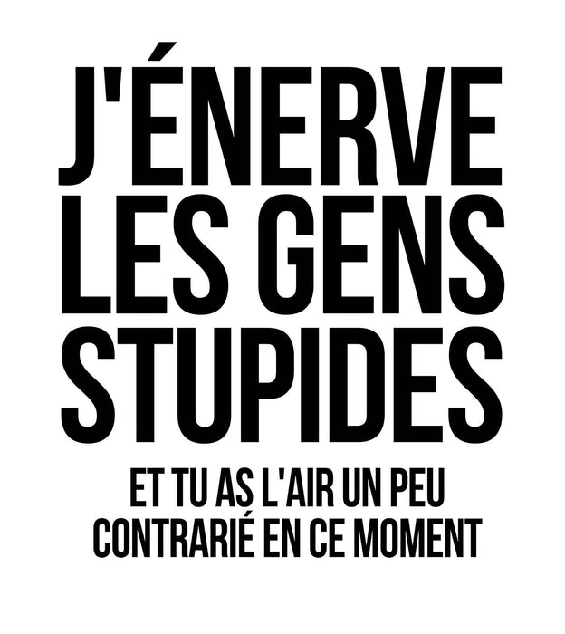 J'énerve les gens stupides - T-Shirt