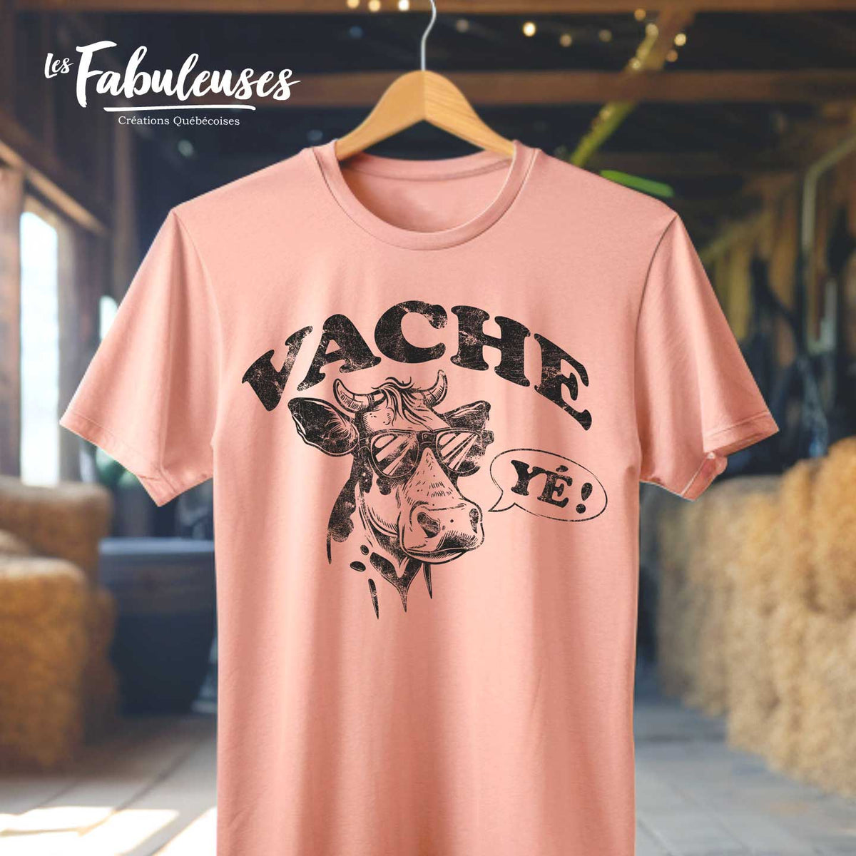 Vache YÉ ! - T-Shirt — Les Fabuleuses créations québécoises