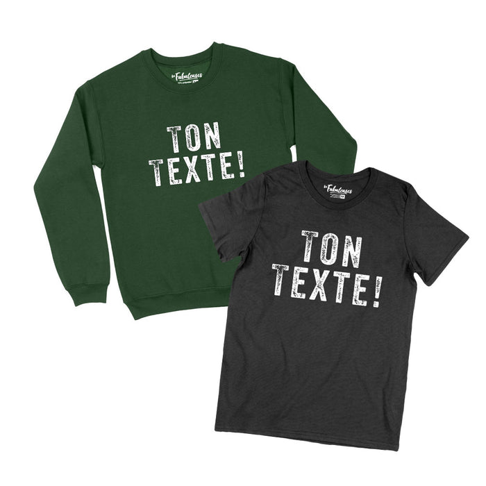 Ton texte HOMME ! Ou choisis parmi n'importe quel modèle de la boutique !