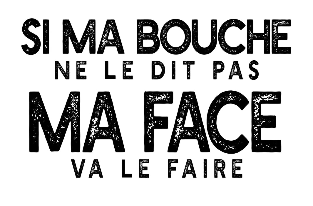 Si La Bouche Ne Le Dit Pas, Mon Visage Sera Certainement La Conception Si La Bouche Ne Le Dit Pas, Mon Visage Sera Certainement La Conception
