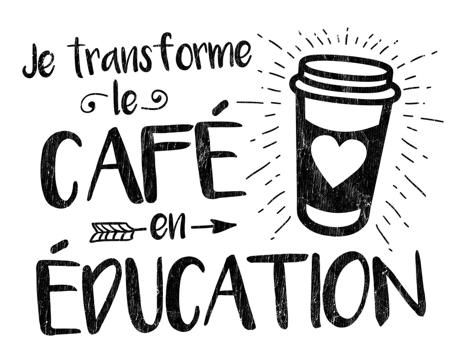 Je Transforme le Café en Éducation - T-Shirt - FEMME